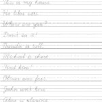 Practice Cursive Writing Short Sentences Cursive Practice Cursive