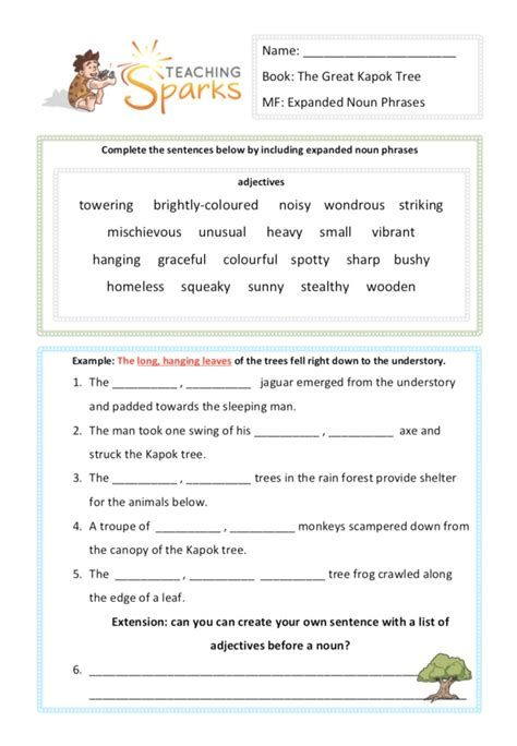 Prepositional Phrases As Adjectives And Adverbs Worksheets Adjectives 