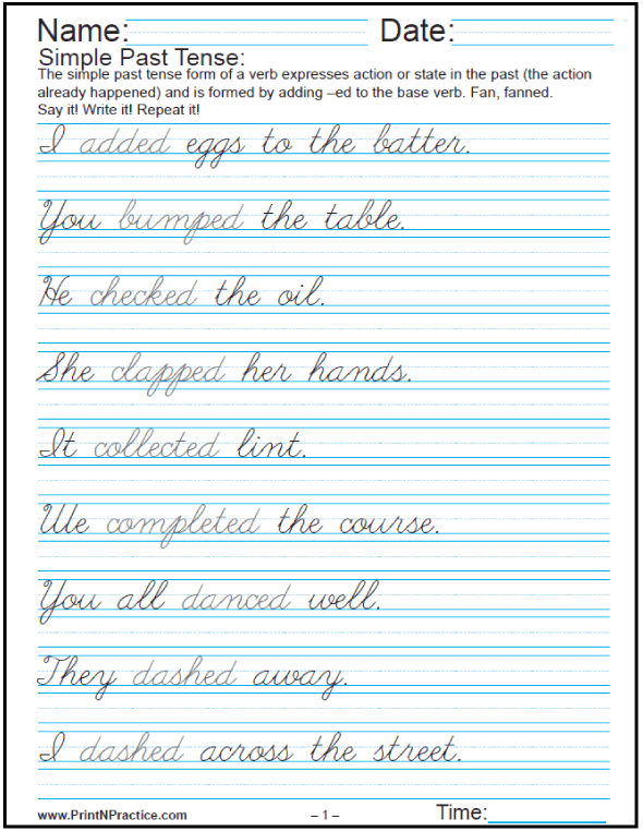 Printable Handwriting Worksheets Manuscript And Cursive Worksheets