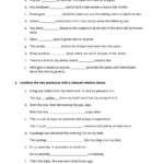 Reduced Relative Clauses Worksheet