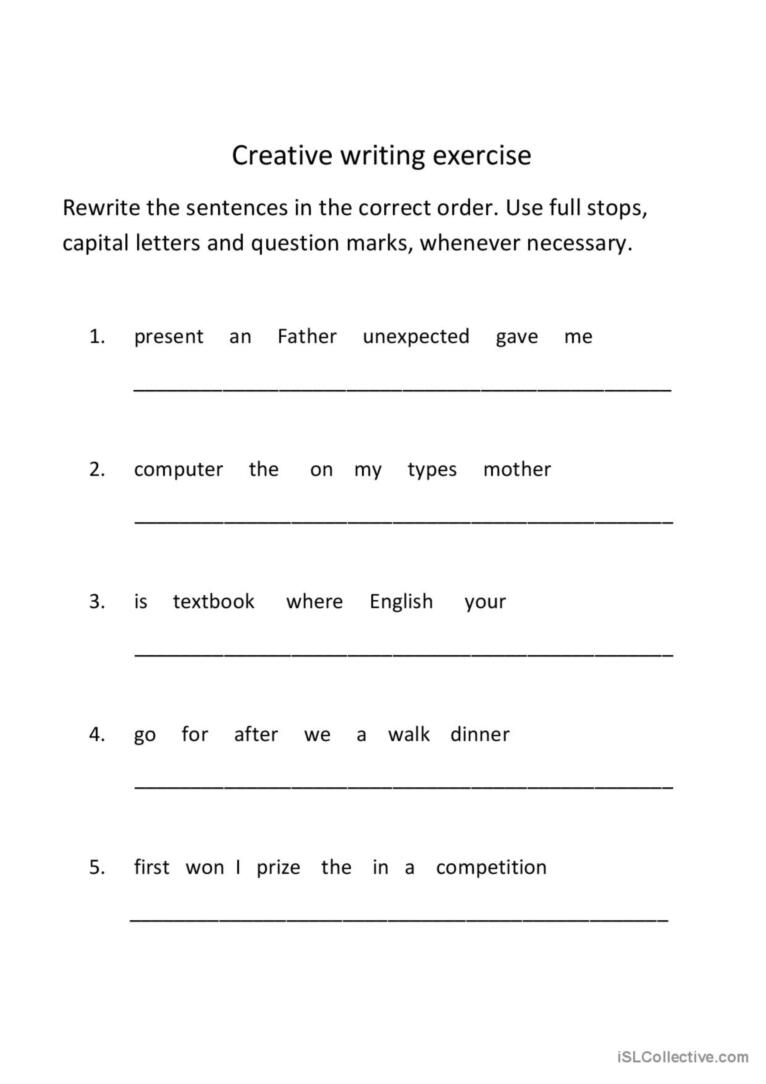 Rewrite Sentences English ESL Worksheets Pdf Doc