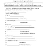 Sentence Fragments Worksheets Completing Sentence Fragment Worksheet