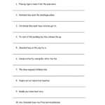 Sentence Rearranging Worksheet