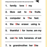 Sentence Structure Interactive Activity For Grade 3 You Can Do The