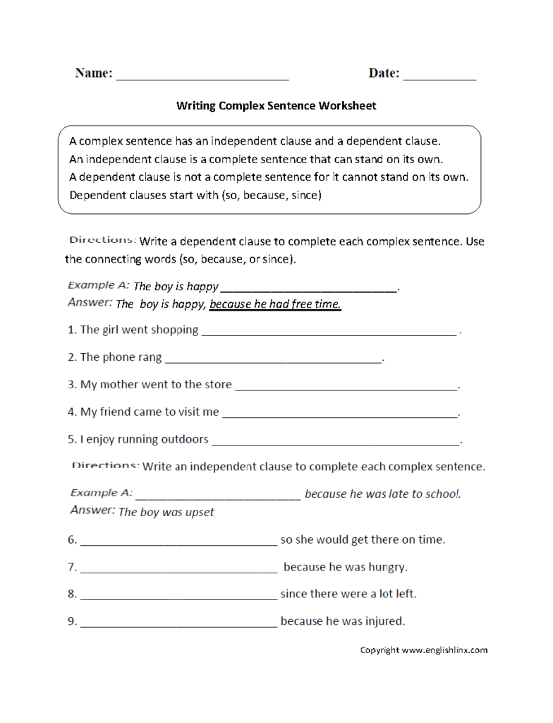 Sentence Structure Worksheets Pdf Db excel