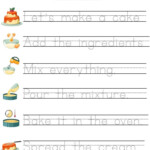 Sentence Tracing Activity Worksheet 5 English Writing Grade 1