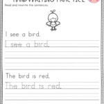 Sentence Tracing Worksheets Alphabetworksheetsfreecom Handwriting