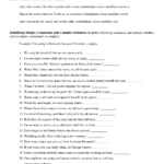 Simple Compound And Complex Sentences Worksheet Pdf Worksheet