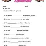 Subject Verb Agreement Activity