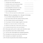 Subject verb Agreement Exercise For 6th