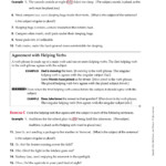 Subject Verb Agreement Inverted Sentences Worksheets With Answers