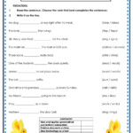 Subject Verb Agreement Worksheet