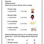 Telling Sentences Online Activity