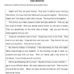 Topic Sentence Worksheets 2nd Grade Worksheets Master