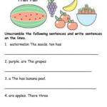 Unscramble Sentences Worksheet