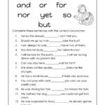 Using Conjunctions Worksheets For Grade 1 K5 Learning Conjunctions