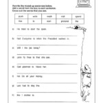 Verb Attack Jumbled Sentences Fun 2nd Grade Worksheet JumpStart