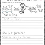 Worksheets For First Graders Writing Ideas Onenow