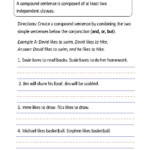 Writing Compound Sentences Worksheet Part 2 Complex Sentences