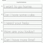 Writing Sentences Worksheets Pdf Thekidsworksheet