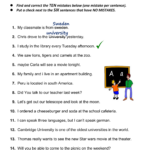 10 Correcting Sentences Capitalization And Punctuation Worksheets