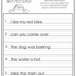 10 Printable Correct The Sentences Worksheets 1st 2nd Grade Etsy