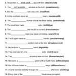 101 Printable Order Of Adjectives PDF Worksheets With Answers Grammarism