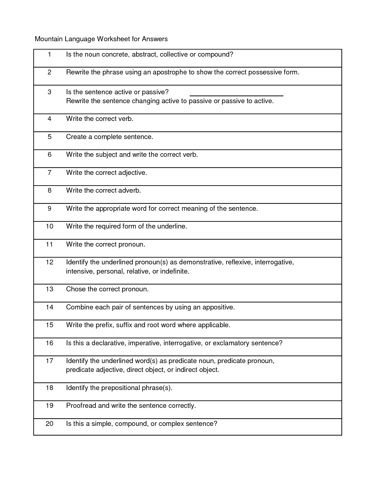17 Compound Complex Sentences Worksheet Worksheeto