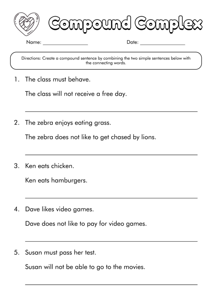 17 Simple Sentence Worksheets 6th Grade Worksheeto