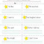 1st Grade Sentence Starters