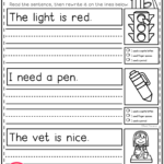 1st Grade Sentence Worksheets