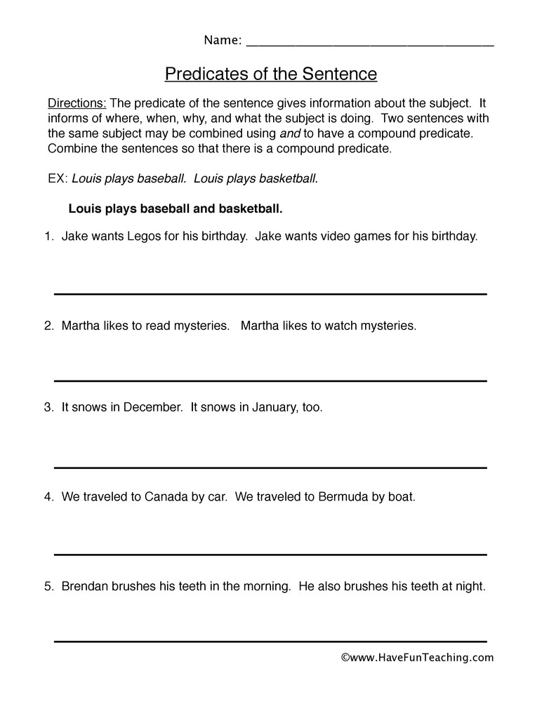 20 Combining Sentences Worksheet 5th Grade Desalas Template