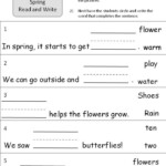 20 Kindergarten Sentence Worksheets Fill In The Blank Worksheeto