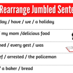 20 Rearrange Jumbled Sentences With Answers