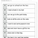 2nd Grade Editing Worksheets Free Fix It Up Sentences Sentence