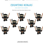 3 Page Ninja Worksheets For Kindergarten Students Etsy