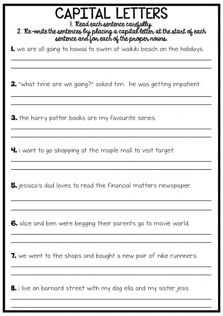 33 4th Grade Grammar Correction Worksheets That You Can Learn