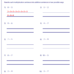 3rd Grade Multiplication Practice Worksheets Multiplication Array