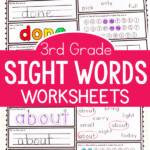 3rd Grade Sight Word Worksheets