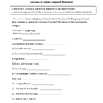 7th Grade Sentence Structure Worksheets With Answer Key Pdf