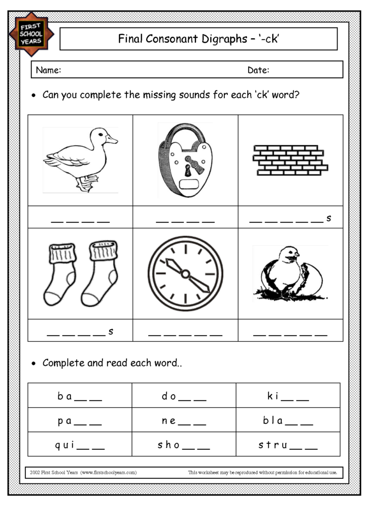 9 Consonant Blends Worksheets Worksheeto