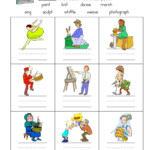 Action Words Worksheet Have Fun Teaching