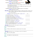 Active And Passive Voice Worksheet With Answers Grade 8 Donna Phillip