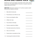 Active And Passive Voice Worksheets 15 Worksheets