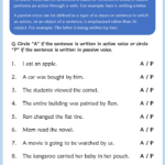 Active Passive Voice Worksheets Active And Passive Voice English