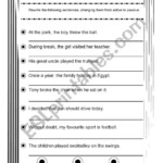 Active Voice ESL Worksheet By Snooks