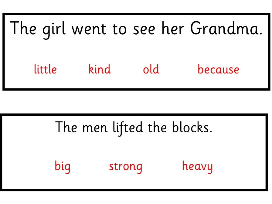 Adding Adjectives To Sentences Teaching Resources