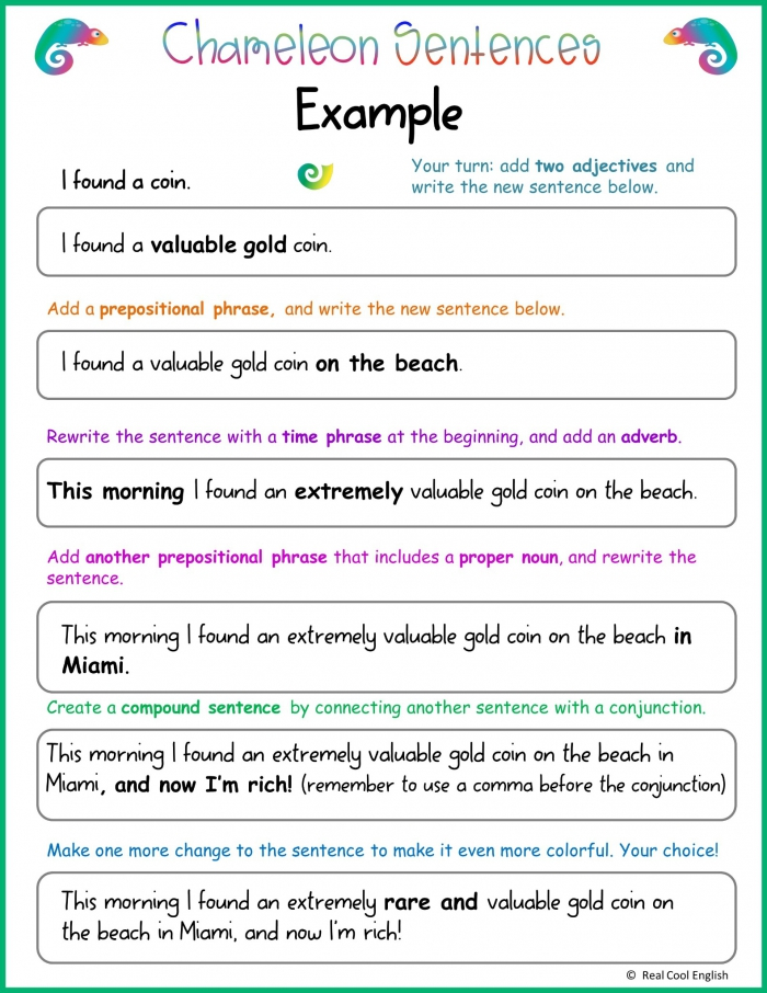 Adding Descriptive Details Worksheets 99Worksheets