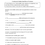 Adjective Phrase Worksheet