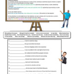Adverbial Phrases Worksheet With Answers